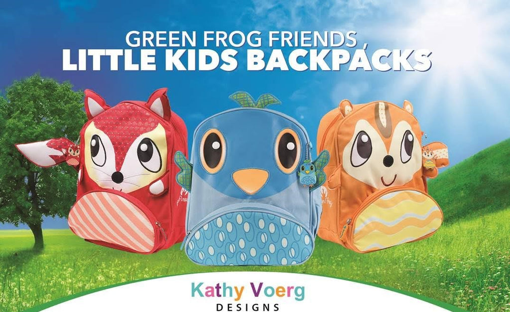 Green Frog Friends Little Kids Backpacks